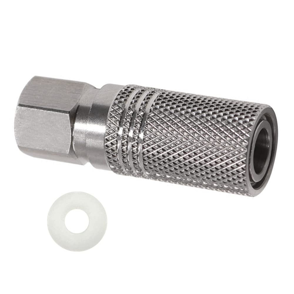 HMKUGO Paintball PCP 1/8 NPT Female Thread Stainless Steel Coupler HPA CO2 Air Tank Refill Connector Quick Disconnect Quick Release Adapter Fitting