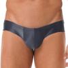 Freebily Men's Low Rise Bikini Briefs Underpants Underwear Sexy Shiny Oily Panties Swimwear Grey Medium view 1