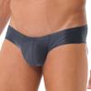 Freebily Men's Low Rise Bikini Briefs Underpants Underwear Sexy Shiny Oily Panties Swimwear Grey Medium view 2