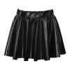 easyforever Kids Toddler Girls Metallic Athletic Dance Skirt Pleated Skirts High Waist Skater Skirt Skort Mini Skirts Black 10-12 Years view 1