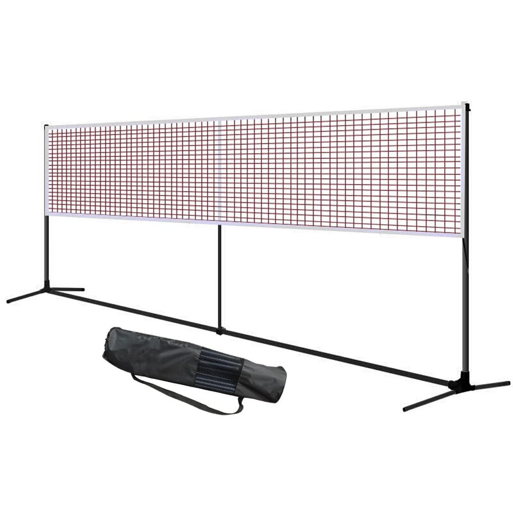 Portable Badminton Net with Stand, Folding Volleyball Tennis Badminton Sports Nets with Carry Bag for Beach/Indoor Court, Backyard, Outdoor,5m