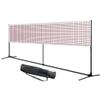Portable Badminton Net with Stand, Folding Volleyball Tennis Badminton Sports Nets with Carry Bag for Beach/Indoor Court, Backyard, Outdoor,5m view 1