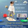 PHASFBJ Board Exercise for Fitness with Roller Board Balancing for Surf, Ski, Snowboard and Skateboarding, Kids Rocking Seesaw Plastic Balance Board with 3 Balls,Green,2 view 2