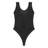 Manyakai Women Glossy Teddy High Cut Bodysuit One Piece Training Swimwear Yoga Gym Workout Leotard Black X-Large view 2