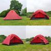 Vilemoon Camping Tent Waterproof, 5~6 Person, Easy Set Up Double Layers Family Dome Tent for Outdoor Camp Hiking Hunting Portable (Red) view 4