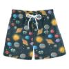 Solar System Planets Space Boys Swim Trunks Toddler Boy Swimsuit Quick Dry Boys Bathing Suits for Boys Adjustable Waist Beach Board Shorts for Kids, Black, 3T view 1
