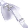 Medsuo Adjustable Bowtie, Men BowtiePre-Tied Bow Tie for Parties (White) view 2
