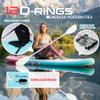 FunWater Inflatable Stand Up Paddle Board 10'6"/11"/11'6" Paddle Board for Adults & Youth, Paddleboards Inflatable with Premium SUP Accessories, Wide Stable, Non-Slip Comfort Deck (White/Blue/Pink) view 3
