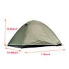 Vilemoon Camping Tent Waterproof, 5~6 Person, Easy Set Up Double Layers Family Dome Tent for Outdoor Camp Hiking Hunting Portable (Green) view 2