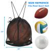 Cosmos Basketball Bag Basketball Backpack - Single Ball Mesh Storage Crossbody Sling Sackpack for Volleyball Soccer Rugby Football Equipment, Sport Bag Organizer for Gym Pool Beach & Travel Essentials view 2