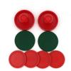 GSHLLO 8 Pcs 60mm Mini Red Air Hockey Pushers Air Hockey Pucks Strickers Goal Handles Paddles Replacement Accessories for Game Tables view 2