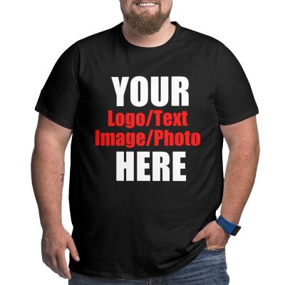 Custom Mens 100% Cotton Hipster Hip Hop Crewneck T-Shirt, Best for Husband,Black,6X-Large