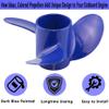 Boatman 7.8x9 Navy Blue Outboard Boat Propeller fit Tohatsu Engines 4-6Hp,RH,12 Spline Tooth view 3