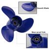 Boatman 7.8x9 Navy Blue Outboard Boat Propeller fit Tohatsu Engines 4-6Hp,RH,12 Spline Tooth view 4