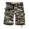 Maiyifu-GJ Men's Camo Multi Pocket Shorts Relaxed Fit Camouflage Cotton Cargo Shorts Casual Outdoor Military Short Pants (Yellow,29) view 1