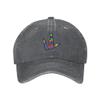 ASL I Love You Sign Language Unisex Adult Baseball Hat Sports Outdoor Cowboy Cap for Men and Women Snapback Deep Heather view 2