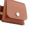 Altsuceser Fanny Pack for Women, Faux Leather Waist Bag Fashion Waist Pack Pouch Small Purse for Party, Travel, Hiking Camel view 4