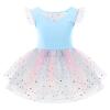 Ballet Camisole Skirted Leotards Tutu Dress for Girls Toddler Swan Lake Dance Leotards Gymnastics Princess Pageant Dress Kids Ballerina Costume for Performance Dancewear Blue - sequins 9-10 Years view 1