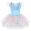 Ballet Camisole Skirted Leotards Tutu Dress for Girls Toddler Swan Lake Dance Leotards Gymnastics Princess Pageant Dress Kids Ballerina Costume for Performance Dancewear Blue - sequins 9-10 Years view 3