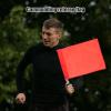 4PCS Referee Flags, Red Hand Signal Flags with Stainless Steel Pole, 17.71 X 14.17 Inches, for Match Use view 2