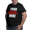 Custom Men's Loose Fit Heavyweight Short-Sleeve Logo Graphic T-Shirt, Mens Gifts Dad Shirt,Black,5X-Large view 2