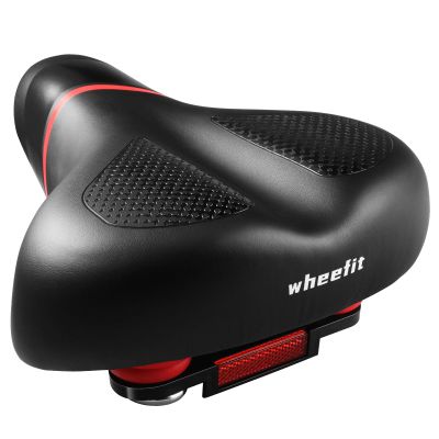Bike Seat Comfort for Ride: Comfortable Saddle Replacement with Wide Soft Foam Cushion - Comfy Bicycle Seat Fit for Mountain Peloton eBike Road - Seat for Man Women Rider