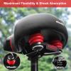 Bike Seat Comfort for Ride: Comfortable Saddle Replacement with Wide Soft Foam Cushion - Comfy Bicycle Seat Fit for Mountain Peloton eBike Road - Seat for Man Women Rider view 3