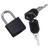 4 Pcs Small Metal Luggage Padlocks Mini Suitcase Locks Classroom Matching Game Locks with Keys for School Gym Black view 3