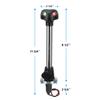 MARINE SYSTEM LED Bi-Color Navigation Bow Light Red and Green LED with White Work Light for Boat Pontoon Yacht Skeeter with 2-Pin Standard Pole, 12 with Base view 2