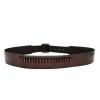 TOURBON .17 HMR .22 LR Rimfire Cartridge Belt 20 Rounds Genuine Leather Pistol Bullet Bandolier view 1