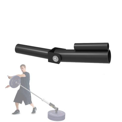 DYK&NX 360 Degree Rotation Barbell T Bar Row Attachment Plate, Adjustable Landmine Platform Insert for Olympic Barbell 2" Bar Rows & Lateral Raises