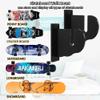 BiJun Skateboard Wall Mount, Snowboard Wall Mount Display, Acrylic Horizontal Skateboards Rack, Skateboard Storage Hanger (Transparent) view 3