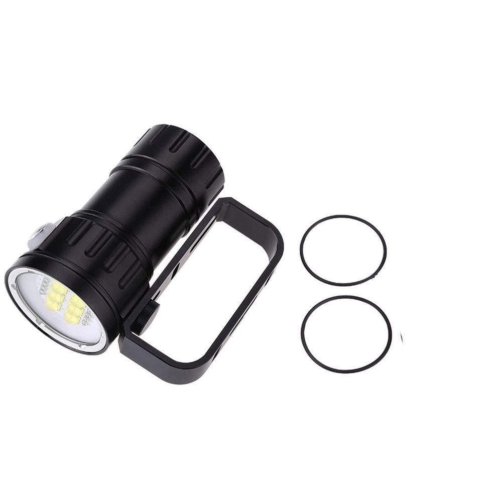 3.7V 28800Lm Diving Underwater Flashlight,Dive Lights,80m Depth Waterproof Diving Torch with Bracket Stand for Under Water Deep Sea Cave at Night, Dive Lights,3.7V 28800Lm Diving Underwater Flash