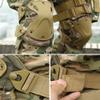 Tarnnetz Tactical Military Camo Knee Pads and Elbow Pads Set for Airsoft Paintball Hunting Army Skate Outdoor Sports view 2