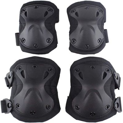 Tarnnetz Tactical Military Camo Knee Pads and Elbow Pads Set for Airsoft Paintball Hunting Army Skate Outdoor Sports