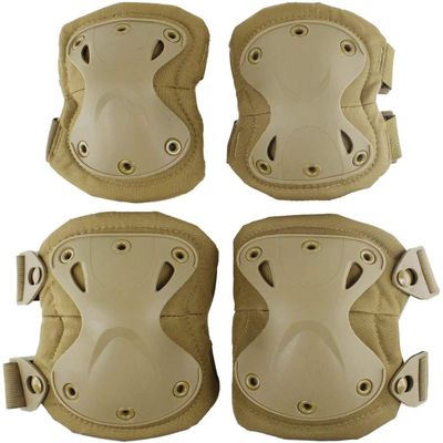 Tactical Military Camo Knee Pads and Elbow Pads Set for Airsoft Paintball Hunting Army Skate Outdoor Sports