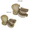 Tactical Military Camo Knee Pads and Elbow Pads Set for Airsoft Paintball Hunting Army Skate Outdoor Sports view 4