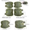 Tarnnetz Tactical Military Camo Knee Pads and Elbow Pads Set for Airsoft Paintball Hunting Army Skate Outdoor Sports view 3
