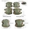 Tarnnetz Tactical Military Camo Knee Pads and Elbow Pads Set for Airsoft Paintball Hunting Army Skate Outdoor Sports view 3