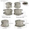 Tarnnetz Tactical Military Camo Knee Pads and Elbow Pads Set for Airsoft Paintball Hunting Army Skate Outdoor Sports view 3