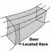 Jones Sports NET ONLY 12' HIGH Batting Cage Net ONLY HDPE #24 (42PLY) with Door and Free BACKSTOP Heavy Duty Baseball (12' H X 14' W X 55' L (#24)) view 3