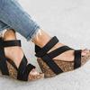 ZBYY Wedge Sandals for Women,Summer Wedge Platform Sandal Open Toe Casual Comfort Outdoor Breathable Beach Sandals view 2