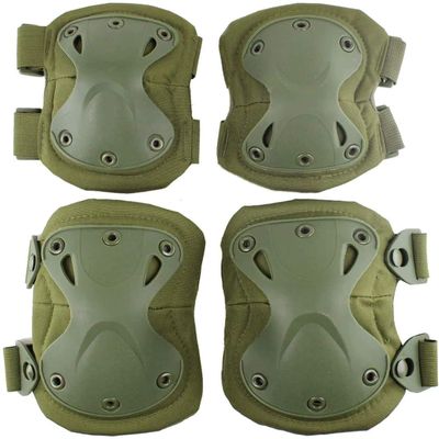 Tarnnetz Tactical Military Camo Knee Pads and Elbow Pads Set for Airsoft Paintball Hunting Army Skate Outdoor Sports