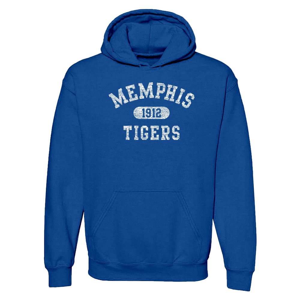 UGP Campus Apparel AH20 - Memphis Tigers Athletic Arch Hoodie - 3X-Large - Royal