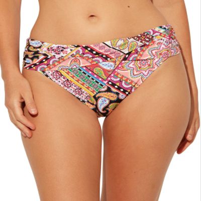 Bleu Rod Beattie Women's Swimwear Ruched Sarong Bikini Pink 14