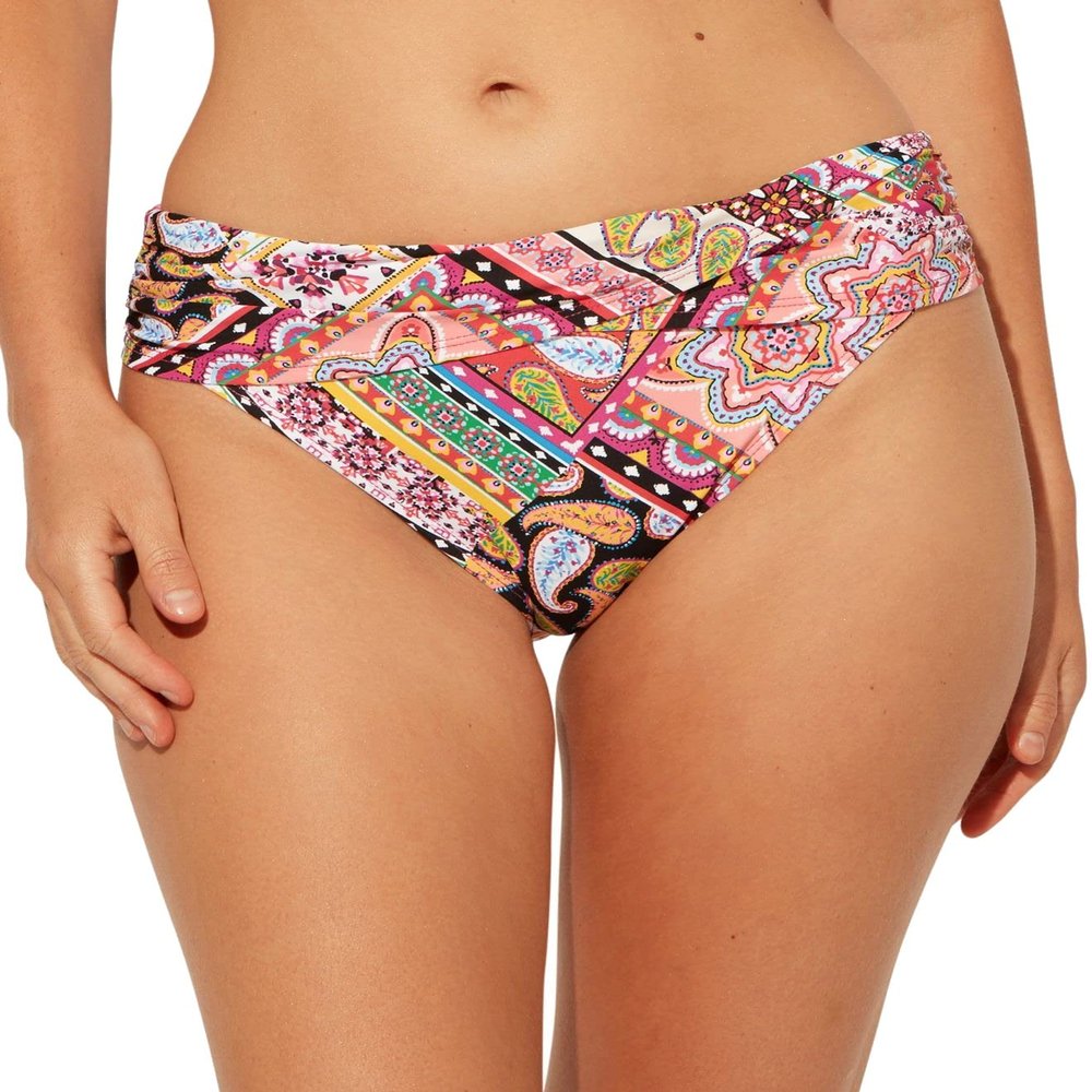 Bleu Rod Beattie Women's Swimwear Ruched Sarong Bikini Pink 14