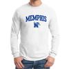 AL03 - Memphis Tigers Arch Logo Long Sleeve T Shirt - 3X-Large - White view 2