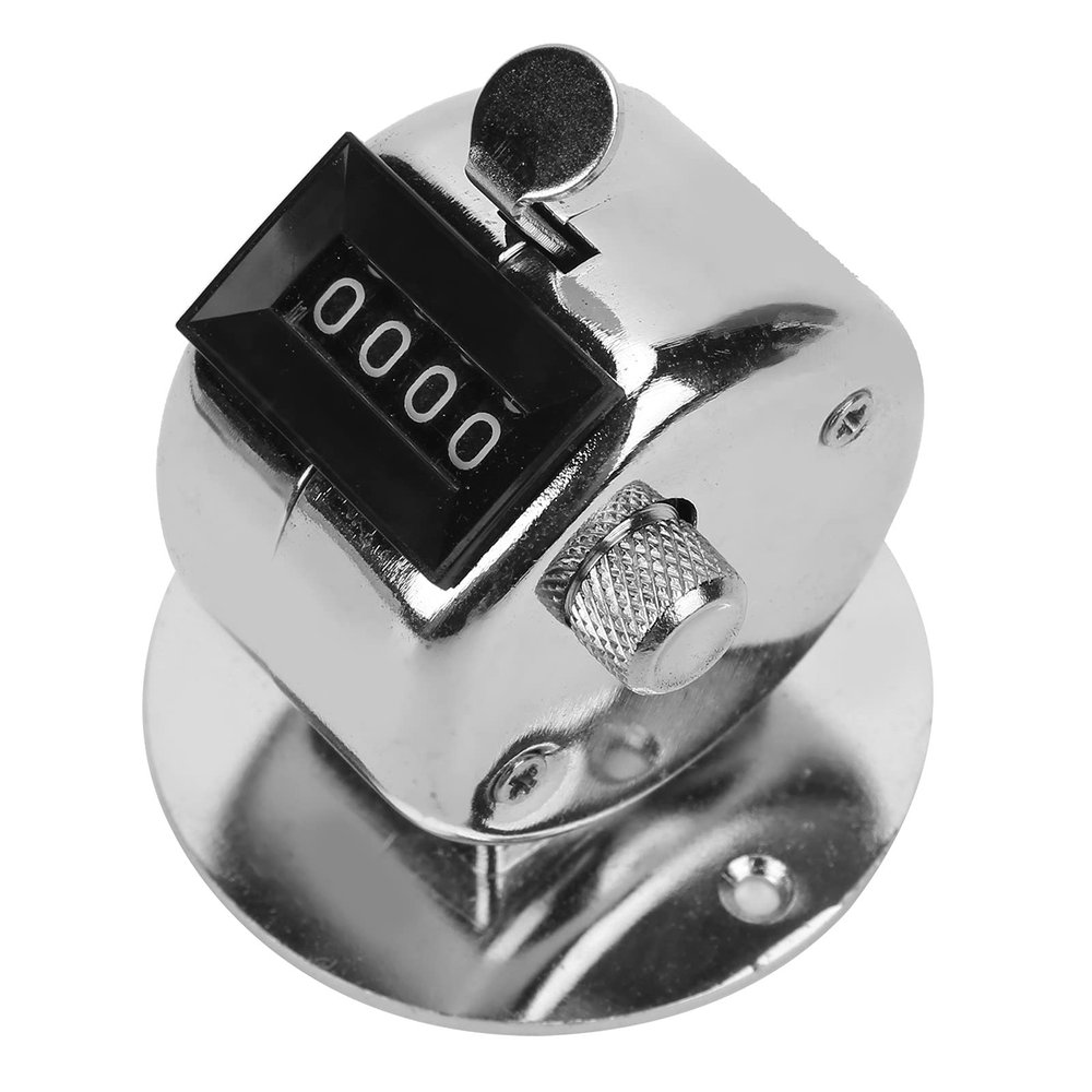 GOWENIC Hand Tally Counter Stainless Steel 0-9 Hand Tally Counter Practical Mini Buckle Design Hand Counter Operate Convenient for Workshop Recording