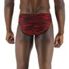TYR Men's Standard Durafast Elite Racer Brief Swimsuit, Red Fizzy, 38 view 3