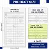 Junkin Baseball Softball Lineup Cards, 4.53 x 7.87 Inch Lineup Sheets 30 Games with 16 Player Roster Baseball Scorebook Coaching Accessories for Coaches Umpires, 4 Part Carbonless Copies (60 Sets) view 2